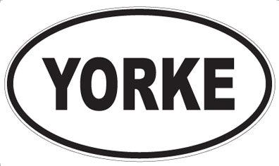 YORKE - Oval Sticker