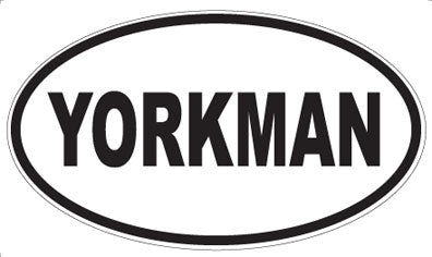 YORKMAN - Oval Sticker