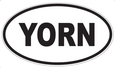 YORN - Oval Sticker