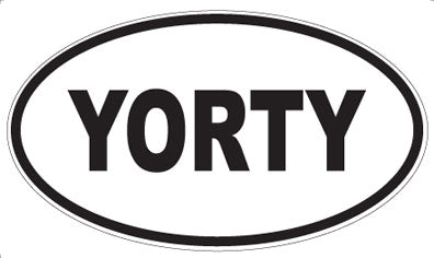YORTY - Oval Sticker