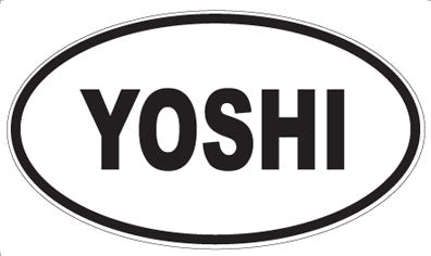 YOSHI - Oval Sticker
