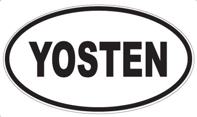 YOSTEN - Oval Sticker