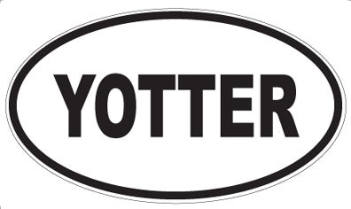 YOTTER - Oval Sticker