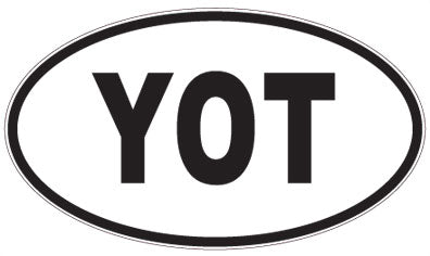 YOT - 3 Letter Initials Oval Magnet