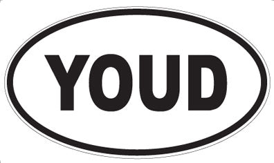 YOUD - Oval Sticker