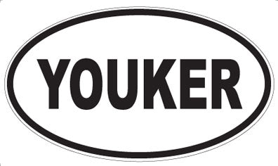 YOUKER - Oval Sticker