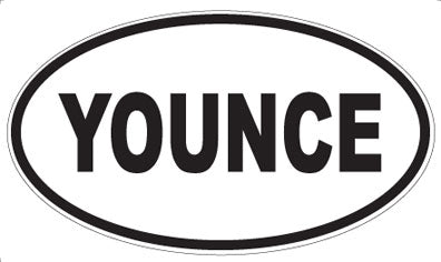 YOUNCE - Oval Sticker