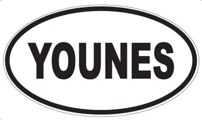 YOUNES - Oval Sticker