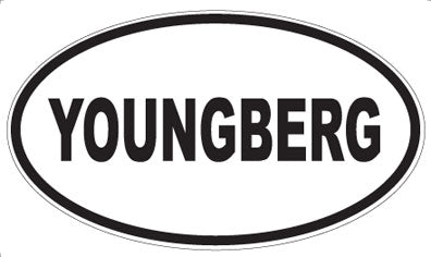 YOUNGBERG - Oval Sticker