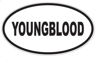 YOUNGBLOOD - Oval Magnet