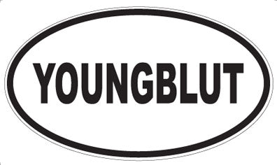 YOUNGBLUT - Oval Sticker