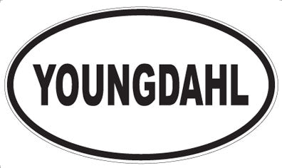 YOUNGDAHL - Oval Sticker