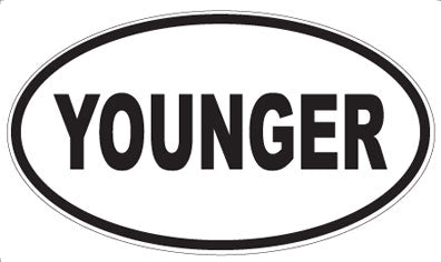 YOUNGER - Oval Sticker