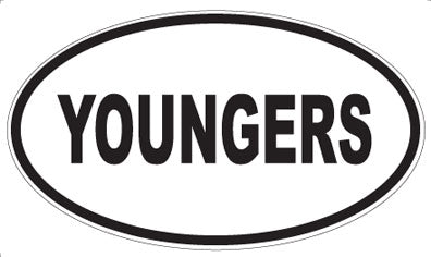 YOUNGERS - Oval Sticker