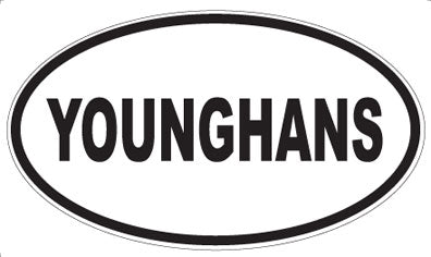 YOUNGHANS - Oval Sticker