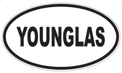 YOUNGLAS - Oval Sticker
