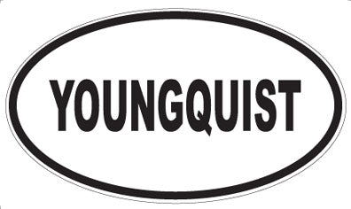 YOUNGQUIST - Oval Sticker