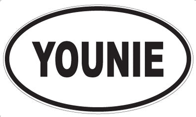 YOUNIE - Oval Sticker