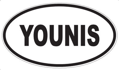 YOUNIS - Oval Sticker