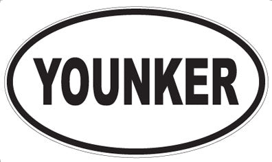 YOUNKER - Oval Sticker
