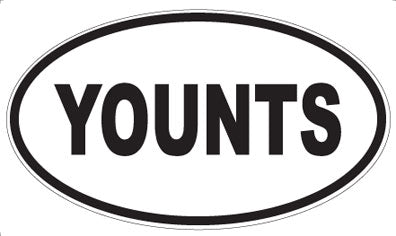 YOUNTS - Oval Sticker