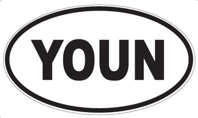 YOUN - Oval Magnet