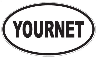 YOURNET - Oval Sticker
