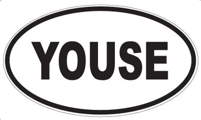 YOUSE - Oval Sticker