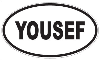 YOUSEF - Oval Sticker
