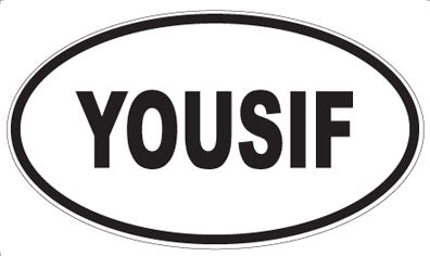 YOUSIF - Oval Sticker