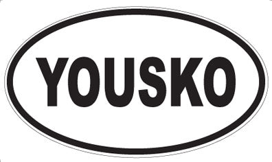 YOUSKO - Oval Sticker