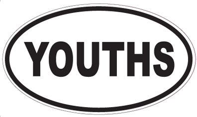YOUTHS - Oval Sticker