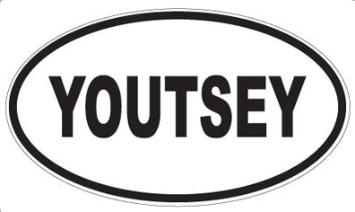 YOUTSEY - Oval Sticker