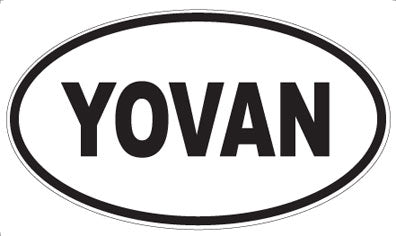 YOVAN - Oval Sticker