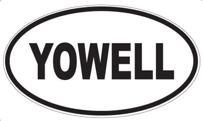 YOWELL - Oval Sticker