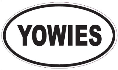 YOWIES - Oval Sticker