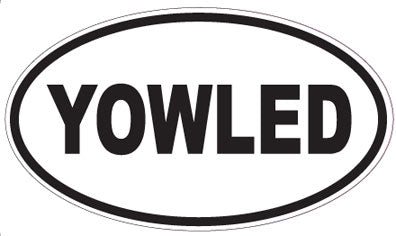 YOWLED - Oval Sticker
