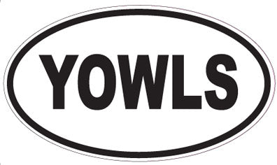 YOWLS - Oval Sticker