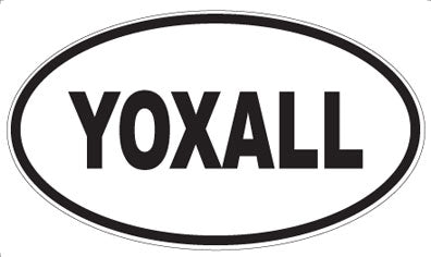 YOXALL - Oval Sticker