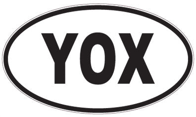 YOX - 3 Letter Initials Oval Magnet