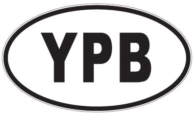 YPB - 3 Letter Initials Oval Sticker