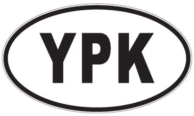 YPK - 3 Letter Initials Oval Magnet