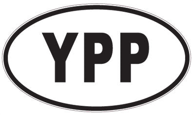 YPP - 3 Letter Initials Oval Sticker