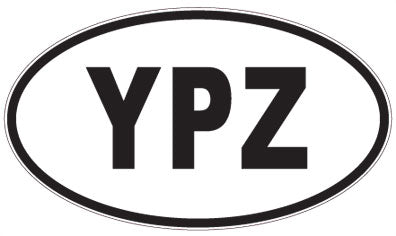YPZ - 3 Letter Initials Oval Magnet