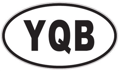 YQB - 3 Letter Initials Oval Sticker