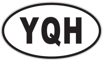 YQH - 3 Letter Initials Oval Magnet