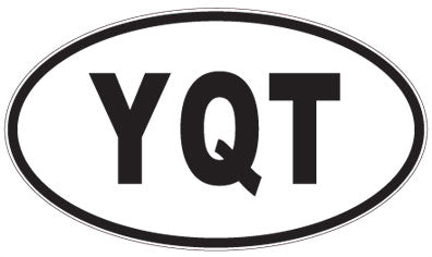 YQT - 3 Letter Initials Oval Magnet