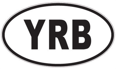 YRB - 3 Letter Initials Oval Magnet