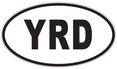 YRD - 3 Letter Initials Oval Magnet