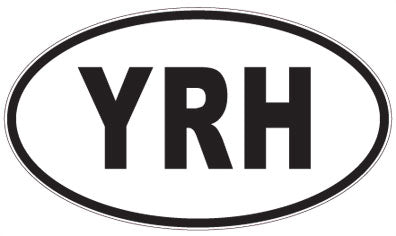 YRH - 3 Letter Initials Oval Magnet